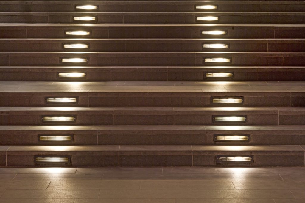 Intelligent stairs - multi-point LED lighting for stairs