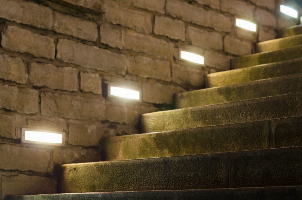 Safe and smart stairs - LED lighting of stone stairs