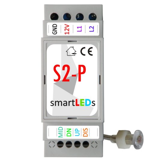 smartLEDs S2-P – LED staircase controller with dusk switch (outputs)