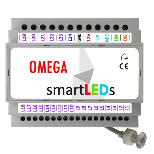 smartLEDs OMEGA – LED lighting stair controller with light probe